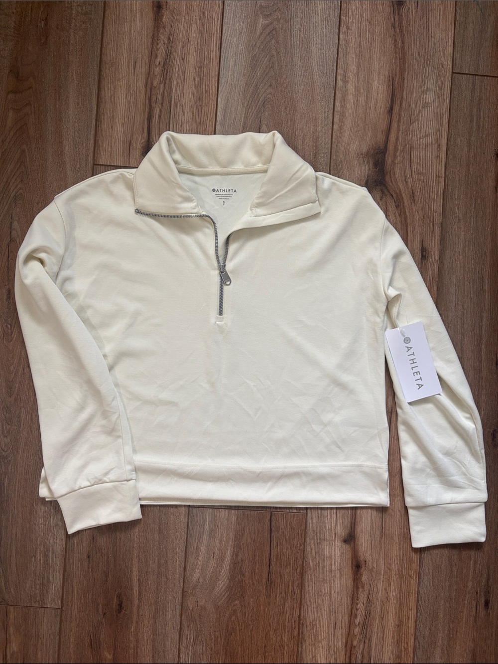 Athleta Butter yellow SeaSoft Quarter zip